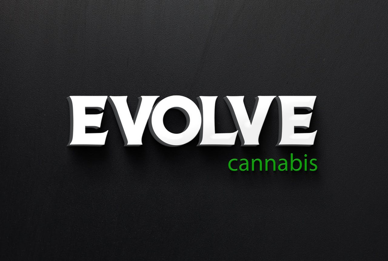 Logo for cardStoreLogo img-fluid: Evolve Cannabis