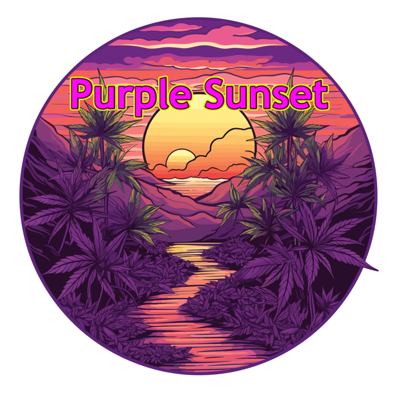 Logo for cardStoreLogo img-fluid: Purple Sunset Premium Cannabis