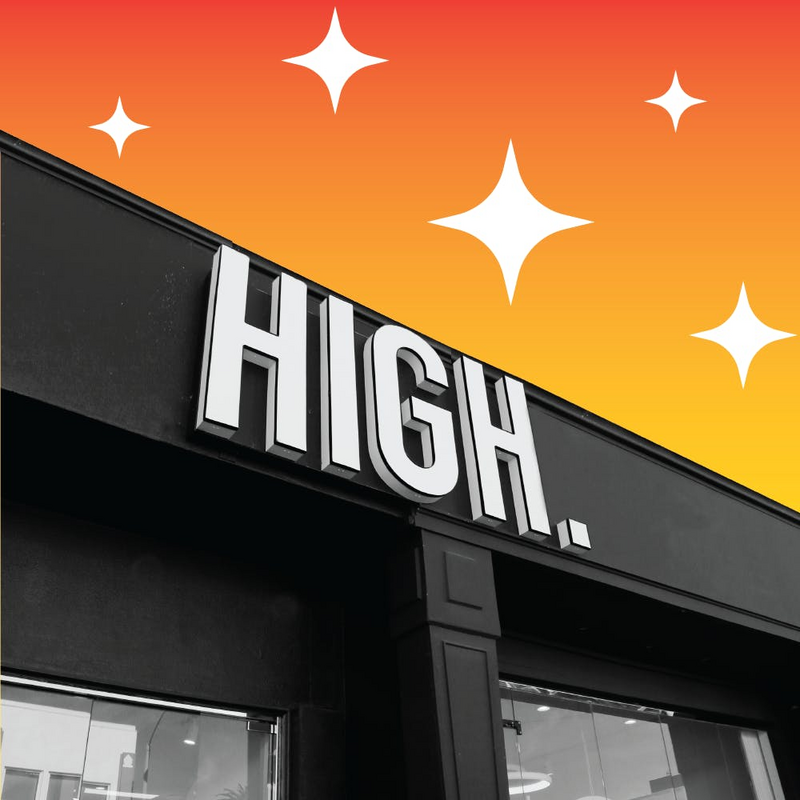 Logo for cardStoreLogo img-fluid: HIGH on Melrose
